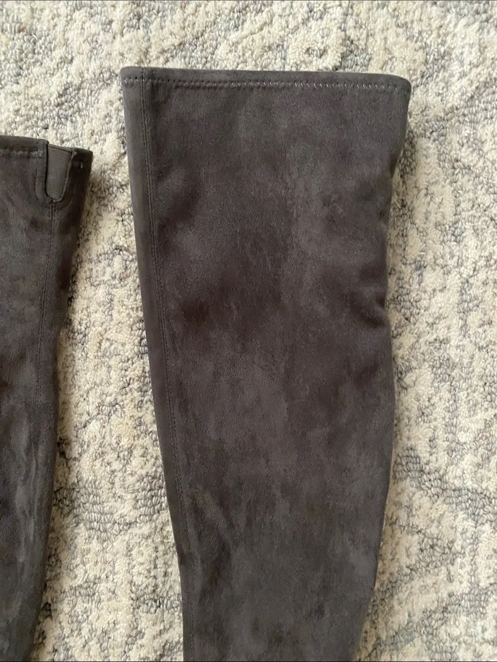 Nine West Women's Over-the-Knee Stiletto Boots in Gray.